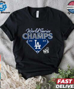 Los Angeles Dodgers Fanatics Heather Charcoal 2024 World Series Champions Shirt