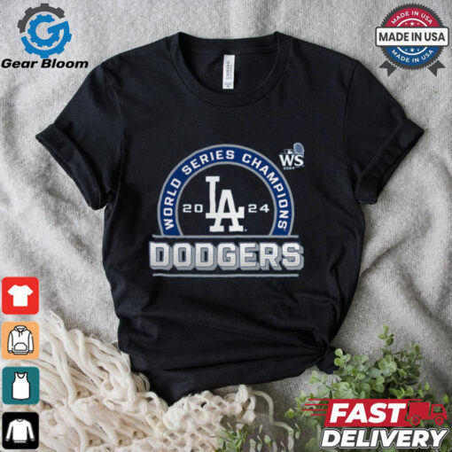 Los Angeles Dodgers Fanatics Royal 2024 World Series Champions Logo Roster T Shirt