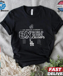 Los Angeles Dodgers Fanatics Youth 8 Time World Series Champions T Shirt