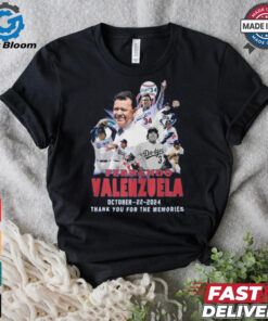 Los Angeles Dodgers Fernando Valenzuela Thank You Number 34 October 22 2024 Shirt
