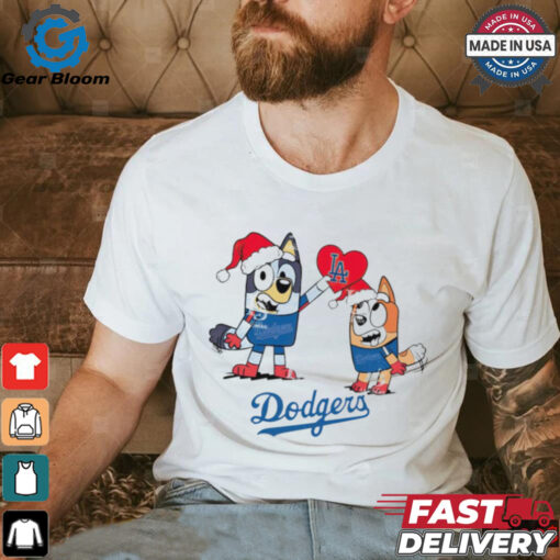 Los Angeles Dodgers Love Bluey Christmas shirt