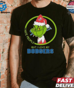 Los Angeles Dodgers MLB Christmas Grinch I Hate People But I Love My Favorite 2024 T shirt