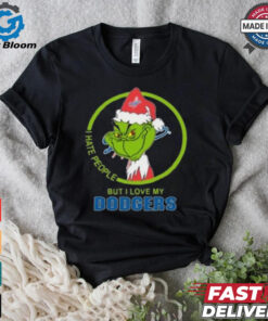 Los Angeles Dodgers MLB Christmas Grinch I Hate People But I Love My Favorite 2024 T shirt