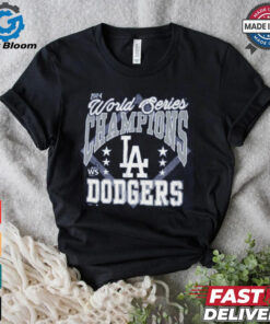 Los Angeles Dodgers Majestic Threads Royal 2024 World Series Champions T Shirt