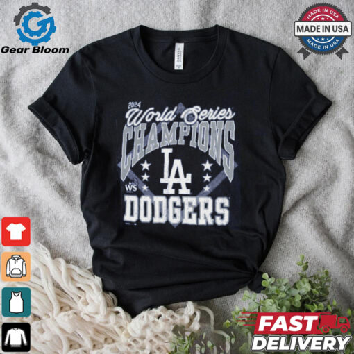 Los Angeles Dodgers Majestic Threads Royal 2024 World Series Champions T Shirt