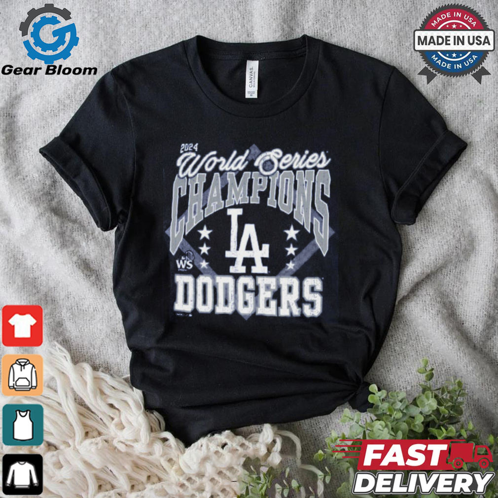 Los Angeles Dodgers Majestic Threads Royal 2024 World Series Champions T Shirt Los Angeles Dodgers Majestic Threads Royal 2024 World Series Champions T Shirt