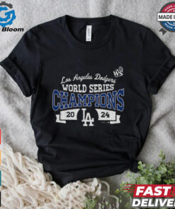Los Angeles Dodgers Majestic Threads Women's 2024 World Series Champions T Shirt