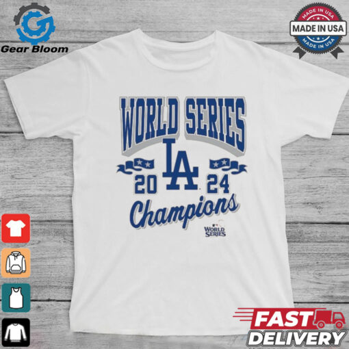 Los Angeles Dodgers Mitchell & Ness Cream 2024 World Series Champions Shirt