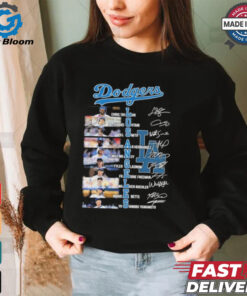 Los Angeles Dodgers NLCS Players Signatures Shirt