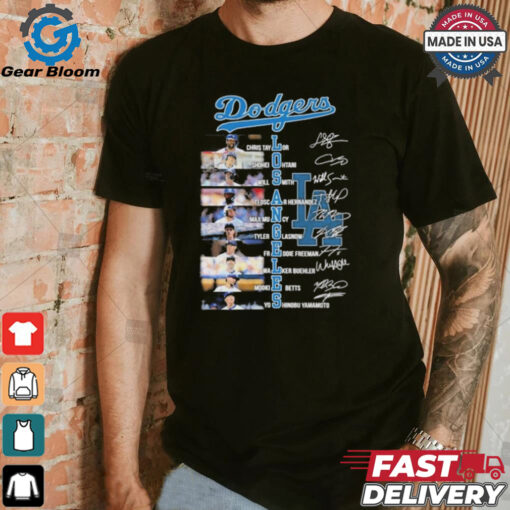 Los Angeles Dodgers NLCS Players Signatures Shirt