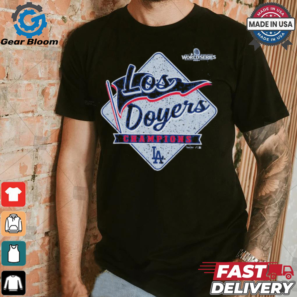Los Angeles Dodgers Shield 2024 World Series Champions Logo Shirt Los Angeles Dodgers Shield 2024 World Series Champions Logo Shirt