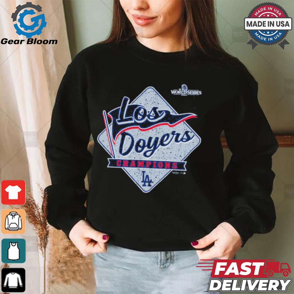 Los Angeles Dodgers Shield 2024 World Series Champions Logo Shirt Los Angeles Dodgers Shield 2024 World Series Champions Logo Shirt