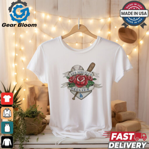 Los Angeles Dodgers Tattoo Rose 2024 Shirt