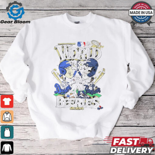 Los Angeles Dodgers vs New York Yankees World Beeries 2024 cartoon shirt