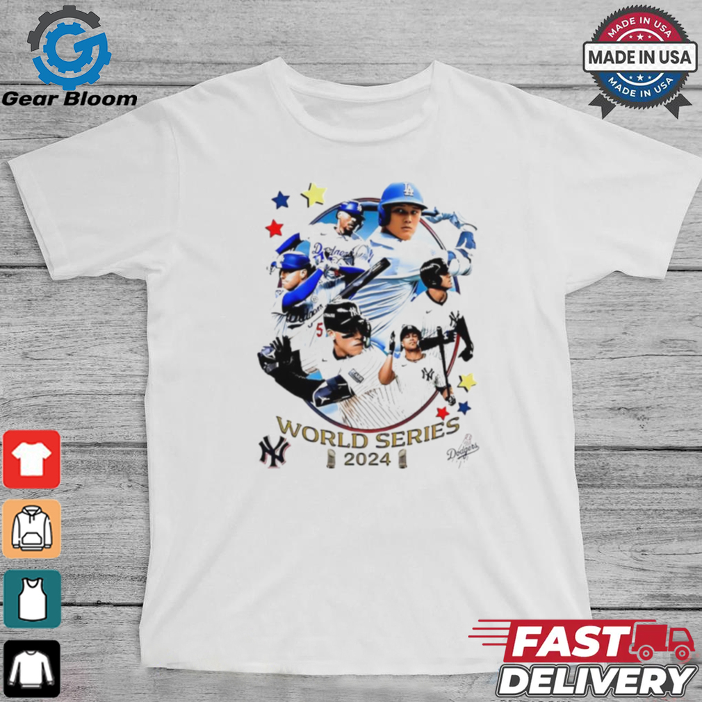 Los Angeles Dodgers vs New York Yankees World Series 2024 poster shirt Los Angeles Dodgers vs New York Yankees World Series 2024 poster shirt