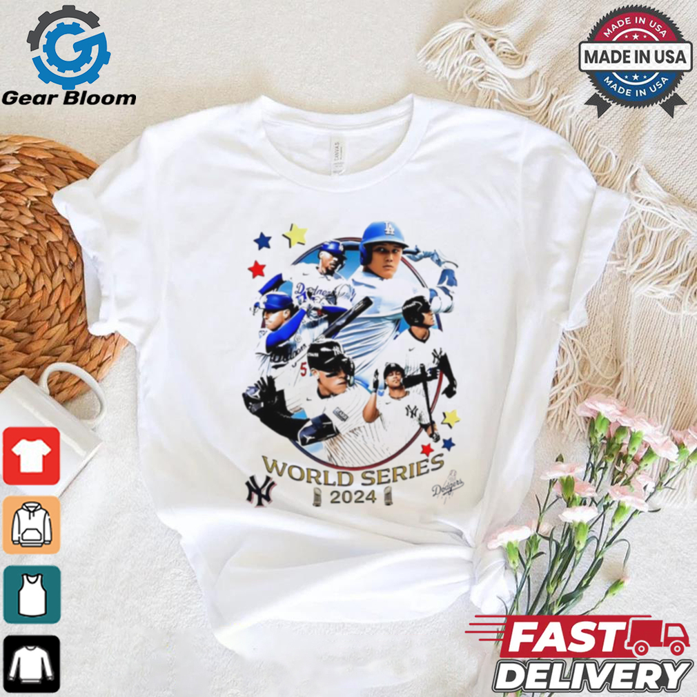 Los Angeles Dodgers vs New York Yankees World Series 2024 poster shirt Los Angeles Dodgers vs New York Yankees World Series 2024 poster shirt