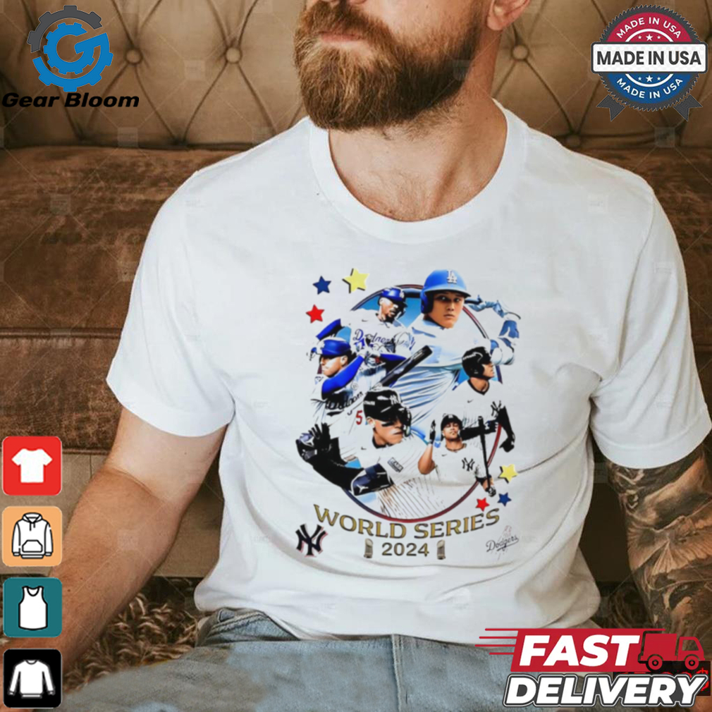 Los Angeles Dodgers vs New York Yankees World Series 2024 poster shirt Los Angeles Dodgers vs New York Yankees World Series 2024 poster shirt