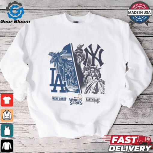 Los Angeles Dodgers vs. New York Yankees ’47 2024 World Series Matchup Split T Shirt