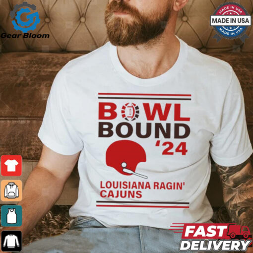 Louisiana Ragin’ Cajuns 2024 Bowl Bound Helmet Shirt