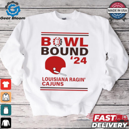 Louisiana Ragin’ Cajuns 2024 Bowl Bound Helmet Shirt