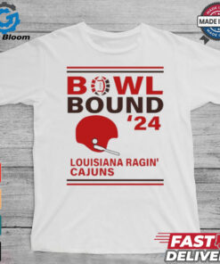 Louisiana Ragin’ Cajuns 2024 Bowl Bound Helmet Shirt