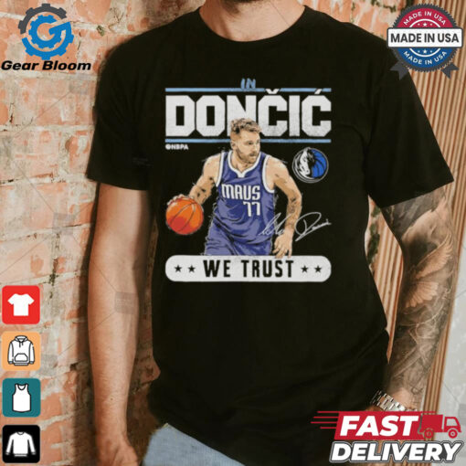 Luka doncic Dallas mavericks trust signature shirt