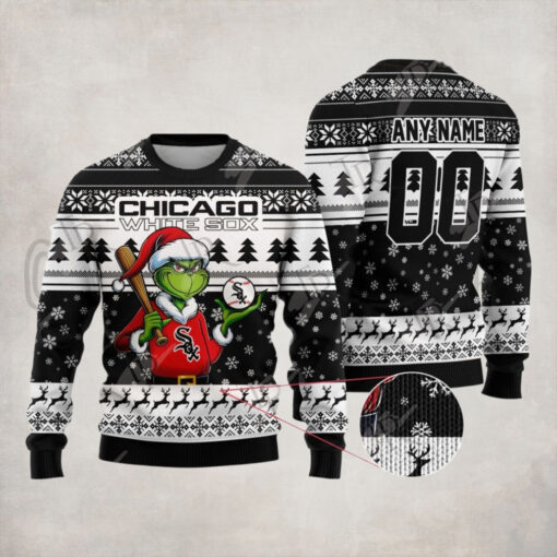 MLB Chicago White Sox Grinch Christmas Sweater Design