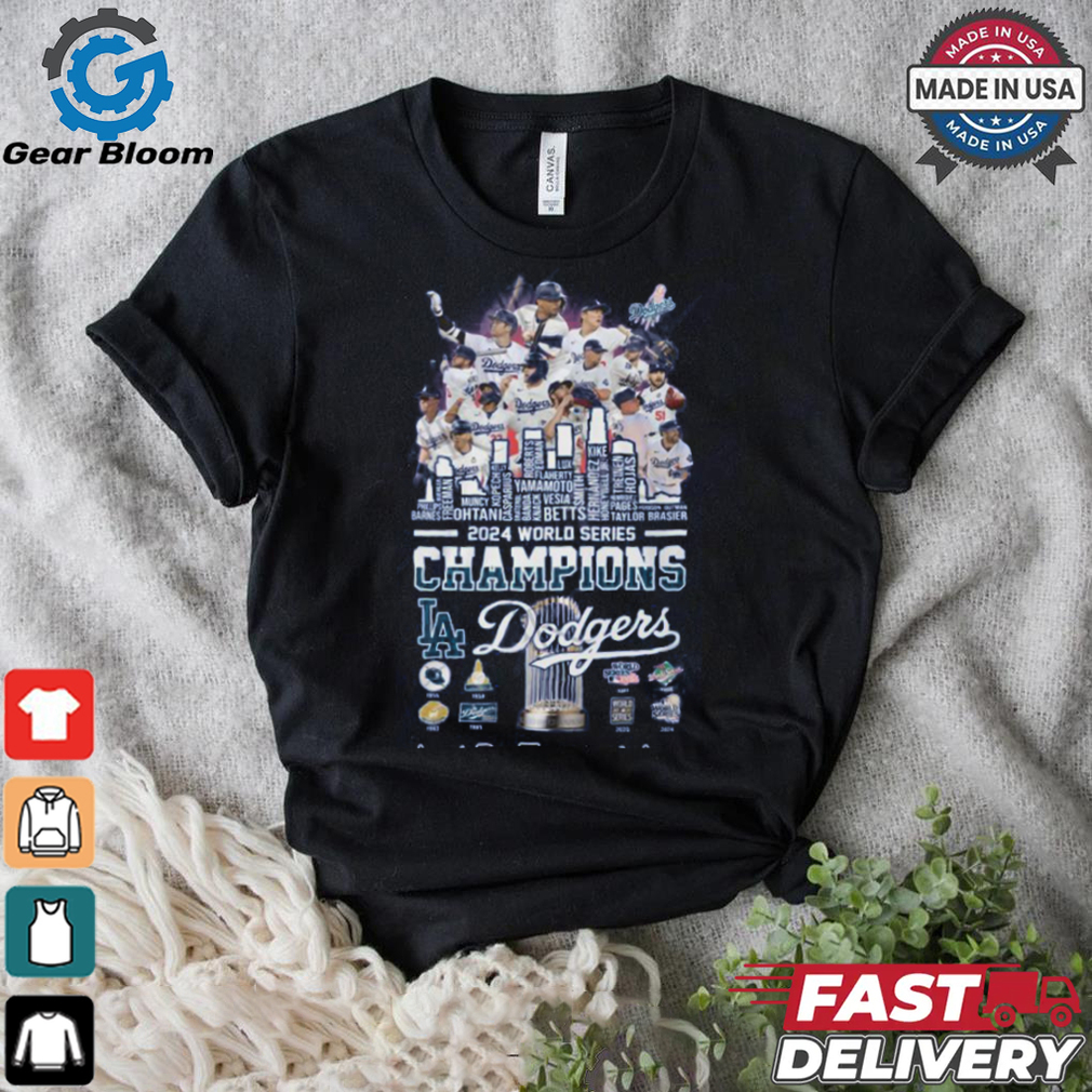 MLB Los Angles Dodgers 2024 World Series Champions T Shirt MLB Los Angles Dodgers 2024 World Series Champions T Shirt