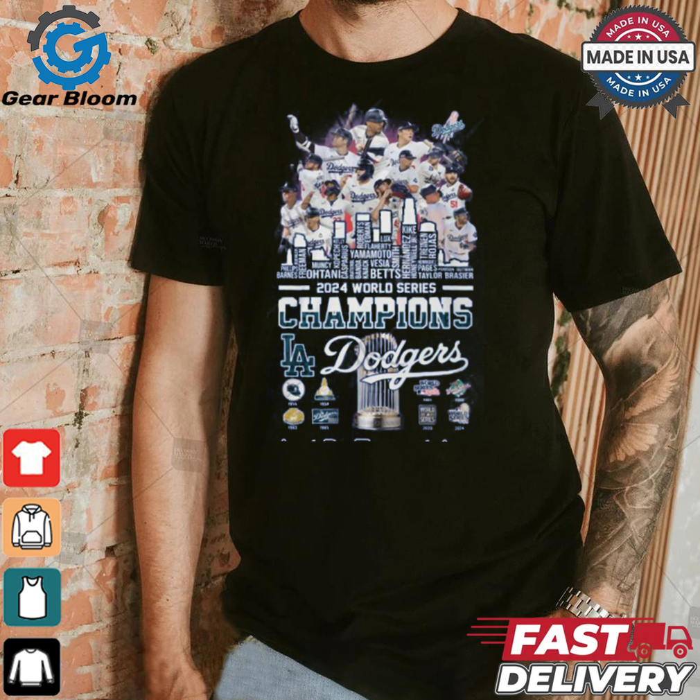 MLB Los Angles Dodgers 2024 World Series Champions T Shirt MLB Los Angles Dodgers 2024 World Series Champions T Shirt