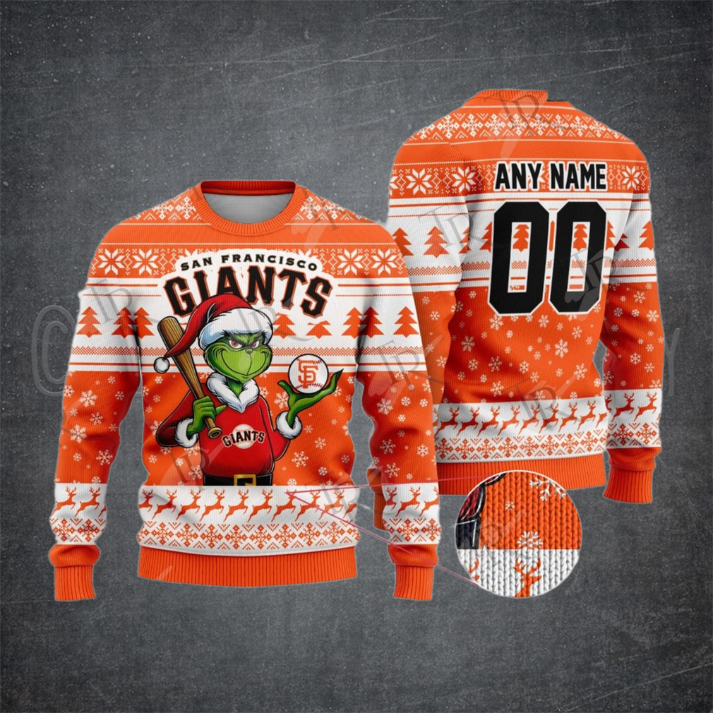 MLB San Francisco Giants Grinch Christmas Sweater Design MLB San Francisco Giants Grinch Christmas Sweater Design