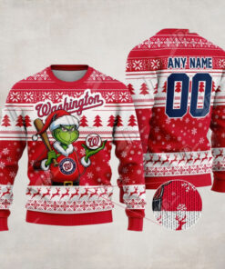 MLB Washington Nationals Grinch Christmas Sweater Design