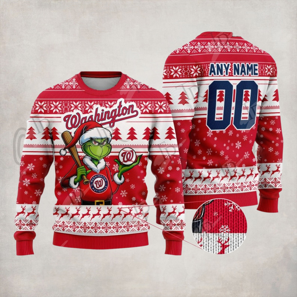 MLB Washington Nationals Grinch Christmas Sweater Design MLB Washington Nationals Grinch Christmas Sweater Design