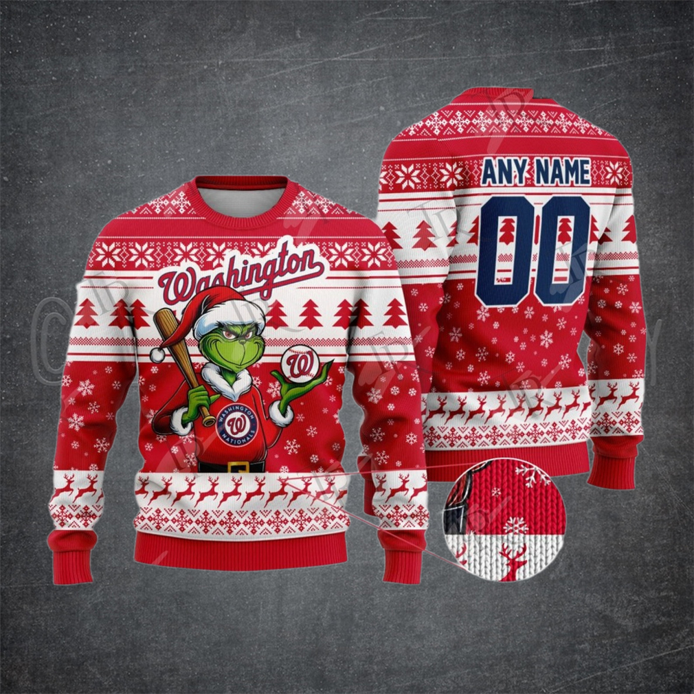 MLB Washington Nationals Grinch Christmas Sweater Design MLB Washington Nationals Grinch Christmas Sweater Design