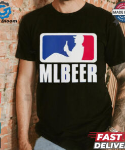 MLBeer MLB parody logo funny baseball and beer lover shirt