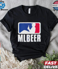 MLBeer MLB parody logo funny baseball and beer lover shirt