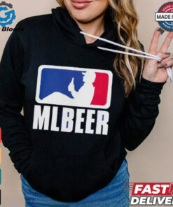 MLBeer MLB parody logo funny baseball and beer lover shirt