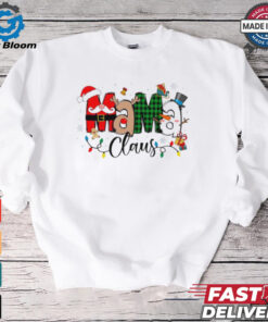 Mama Claus Christmas Pattern Santa hat shirt