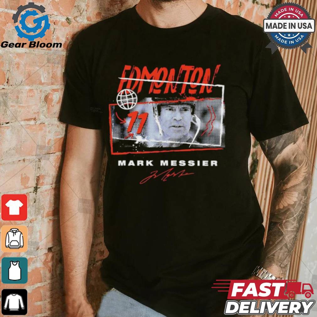 Mark Messier 11 Edmonton Oilers hockey signature shirt Mark Messier 11 Edmonton Oilers hockey signature shirt