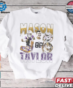 Mason Taylor LSU Tigers 90s Retro Graphic Players t shirt