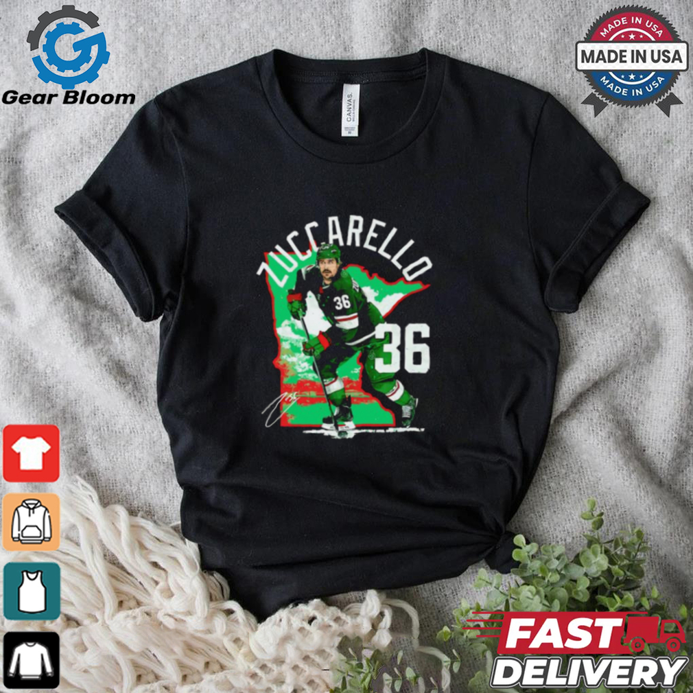 Mats Zuccarello 36 player Minnesota Wild hockey State signature shirt Mats Zuccarello 36 player Minnesota Wild hockey State signature shirt