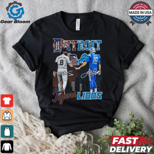 Matt Vierling Jared Goff Tigers Lions Shirt