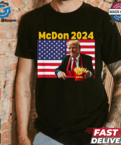 Mcdon 2024 Funny Donald Trump French Fry Cooking Fries T Shirt