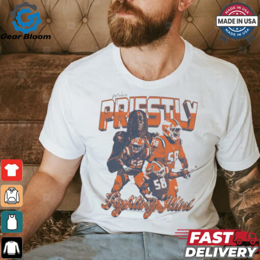 Melvin Priestly Illinois Fighting Illini Week 7 Graphic t shirt