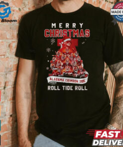 Merry Christmas Alabama Crimson Tide Roll Tide Roll 2024 Shirt