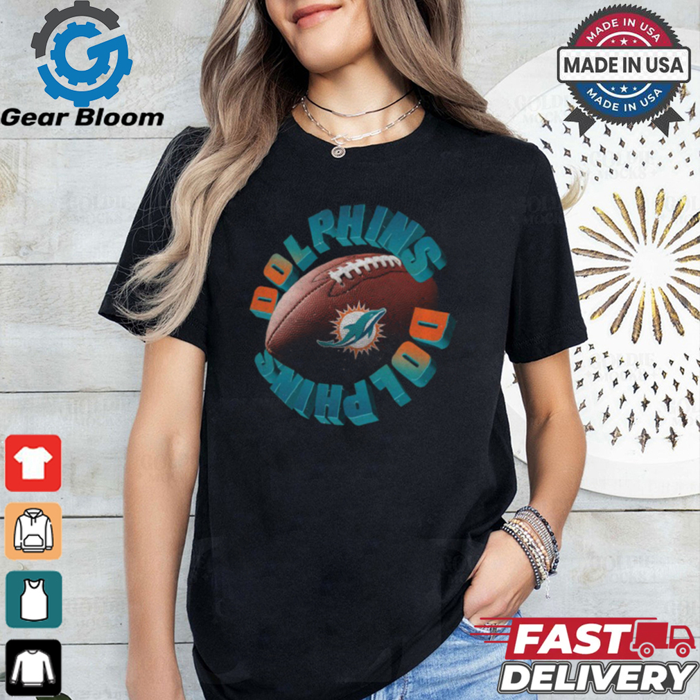 Miami Dolphins Spiral Heavyweight T Shirt Miami Dolphins Spiral Heavyweight T Shirt