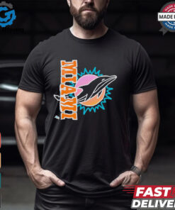 Miami Dolphins x Aleali May Black T Shirts