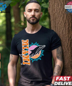 Miami Dolphins x Aleali May Black T Shirts