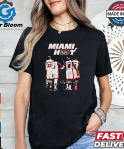 Miami Heat 35th Anniversary James Bosh Wade Signatures 2024 Shirt