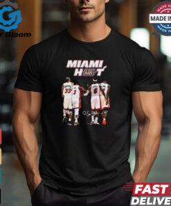 Miami Heat 35th Anniversary James Bosh Wade Signatures 2024 Shirt