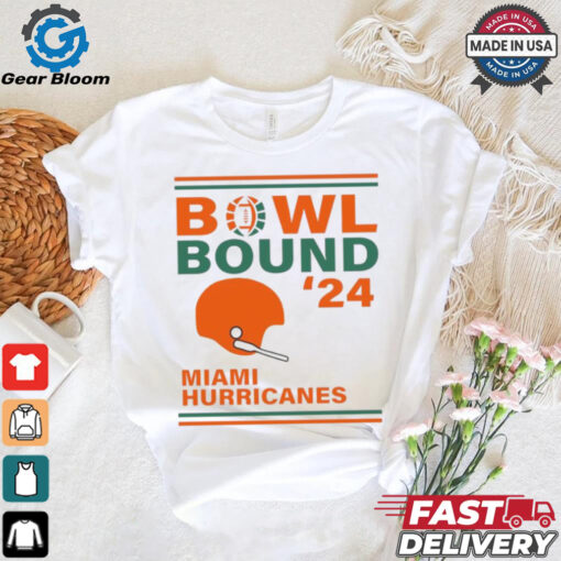 Miami Hurricanes 2024 Bowl Bound Helmet Shirt